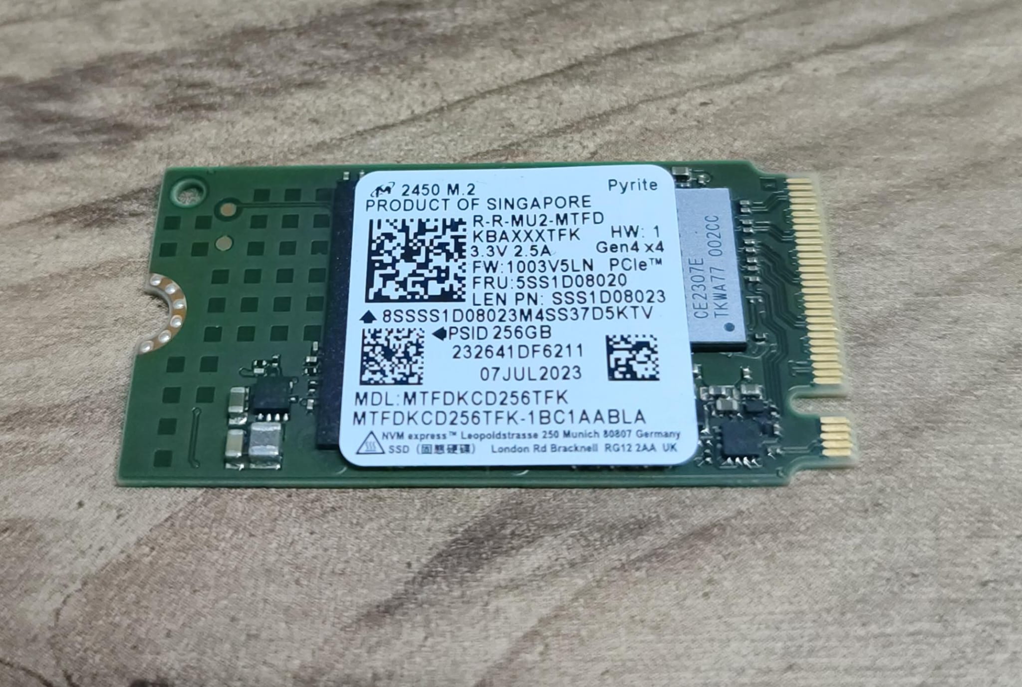 2.EL HDD SSD 256GB M2 NVME MUHTELİF MARKA