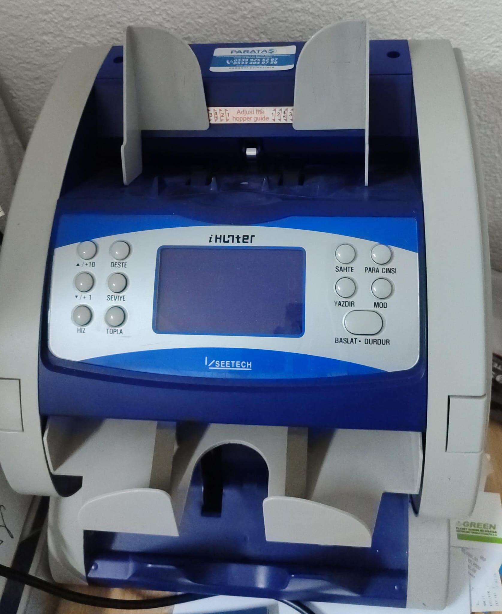 2.EL PARA SAYMA MAKİNESİ HUNTER 2600