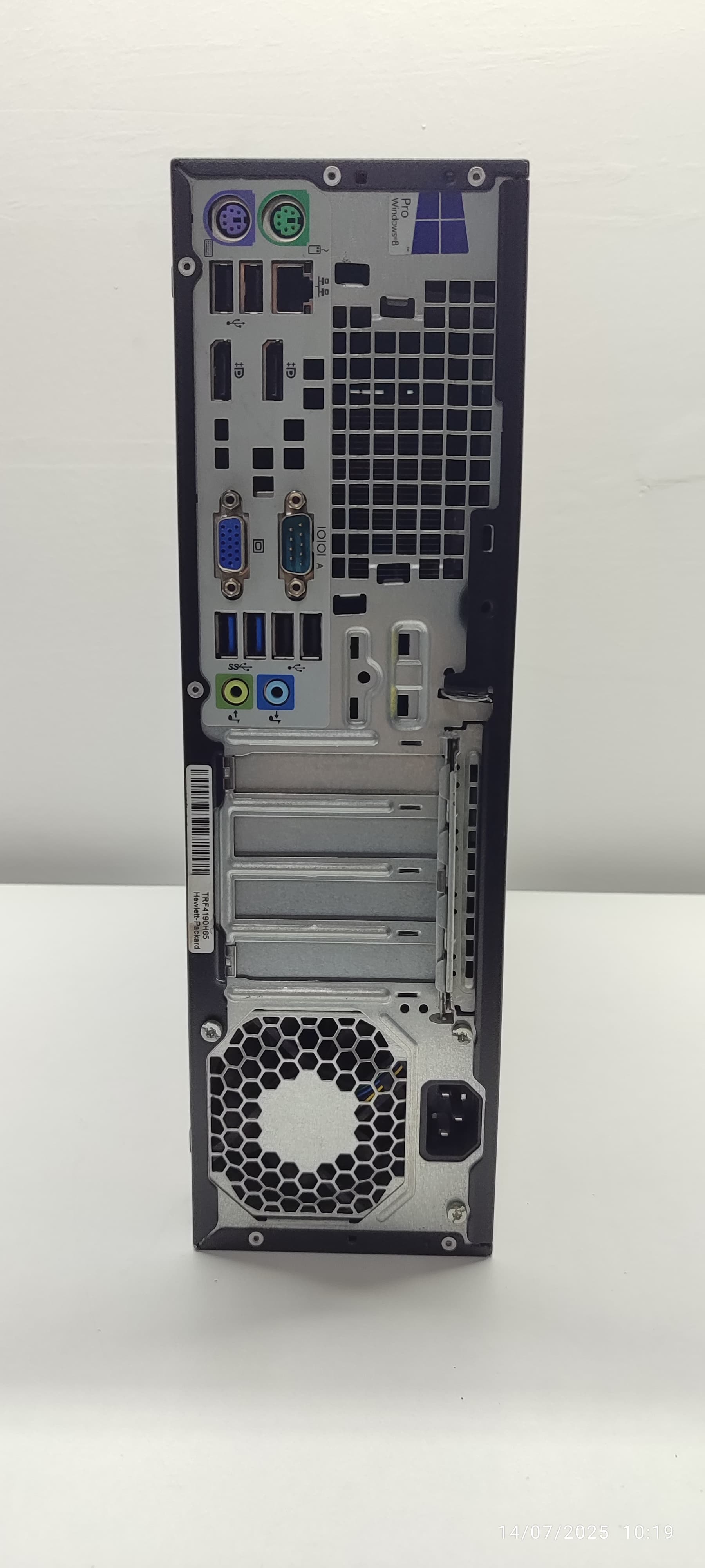 2.EL PC YATAY HP 800 G1 İ7 4.NESİL 8GB RAM 256GB SSD WIN10 DP/VGA
