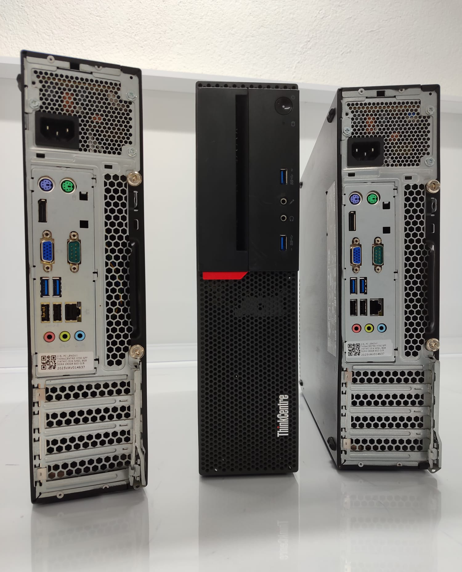 2.EL PC YATAY LENOVO THİNKCENTER M700 SFF İ5 6.NESİL 8GB RAM 240GB SSD O/B VGA