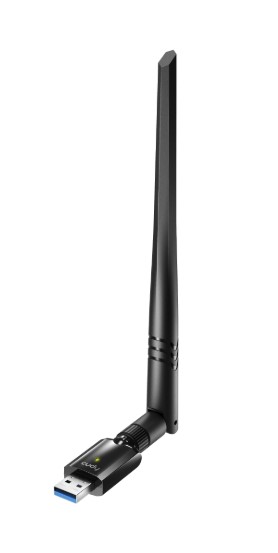AĞ ADAPTÖRÜ CUDY WU1400 AC1300 2.4GHZ/5GHZ 1300MBPS 5DBİ ANTEN MU-MIMO KABLOSUZ USB3.0 Wİ-Fİ