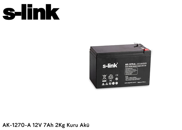 AKÜ S-LİNK AK-1270-A 12V / 7AH BATTERY