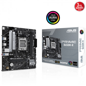ANAKART ASUS PRIME B650M-R AMD DDR5 7200+(OC) HDMI M.2 AMD AM5