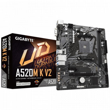 ANAKART GIGABYTE A520M K V2 DDR4 5100MHZ(OC) HDMI M.2 MATX AMD AM4