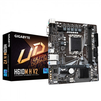 ANAKART GIGABYTE H610M H V2 DDR5 5600MHZ(OC) HDMI M.2 MATX 1700P