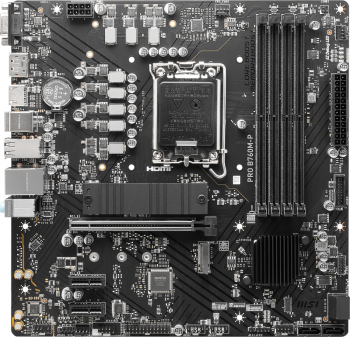 ANAKART MSI PRO B760M-P DDR5 6800MHZ(OC) M.2 M.2 HDMI MATX 1700P
