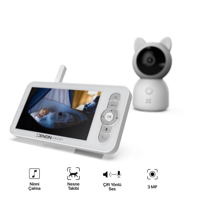 BEBEK KAMERASI XENON SMART MONITORLU X7202