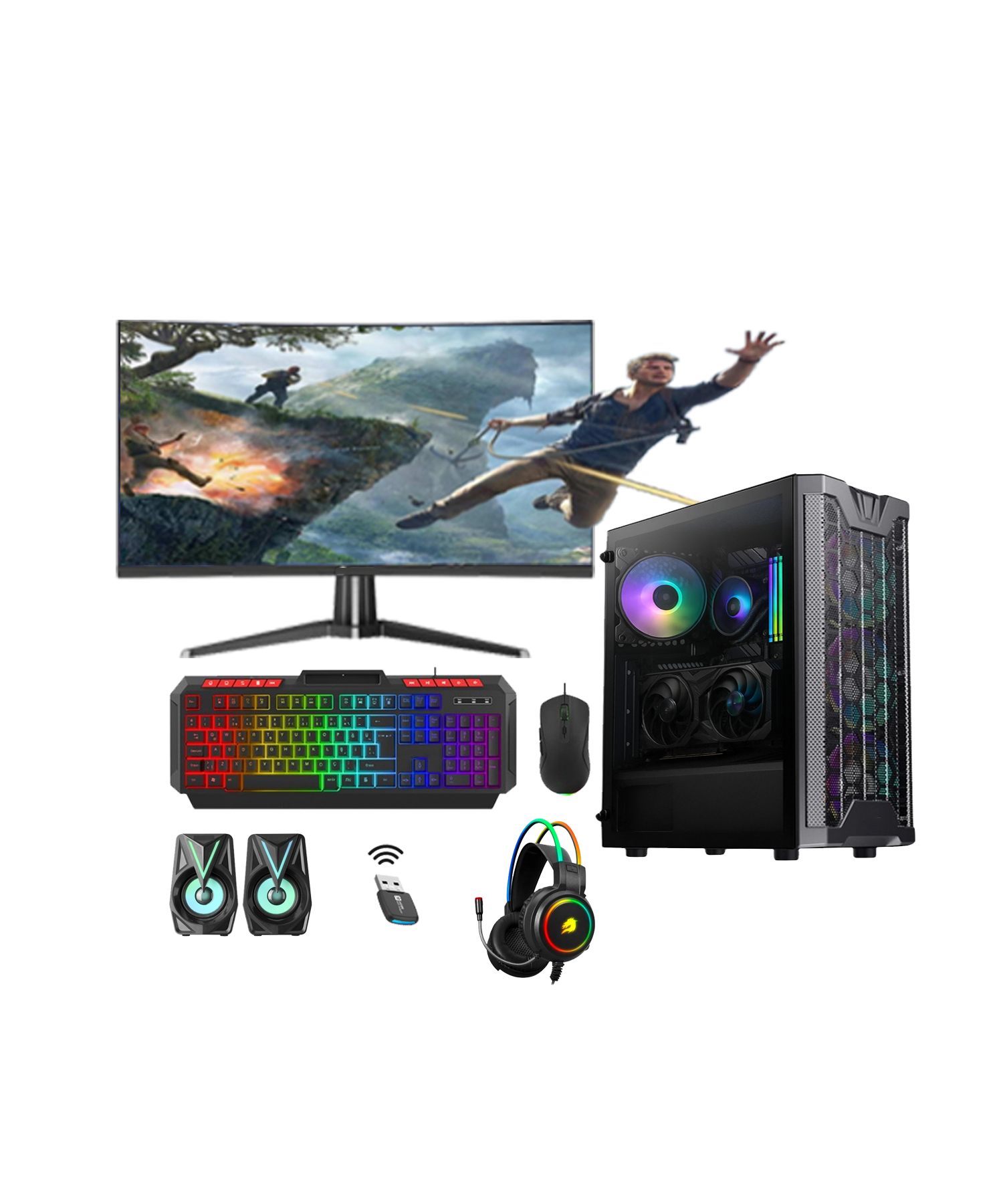 GAMEBOOSTER İ7 13.NESİL 13700 32GB DDR5 1TB M2 3050 VGA 