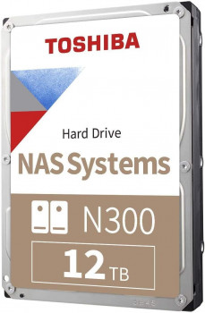 HDD 3.5 12TB TOSHIBA N300 7200RPM SATA 256MB HDWG51CUZSVA NAS DİSK