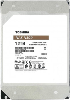 HDD 3.5 12TB TOSHIBA N300 7200RPM SATA 256MB HDWG51CUZSVA NAS DİSK