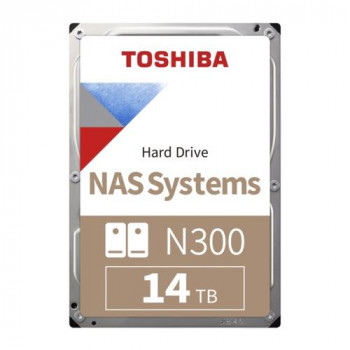 HDD 3.5 14TB TOSHIBA N300 7200RPM SATA 512MB HDWG51EUZSVA NAS DİSK