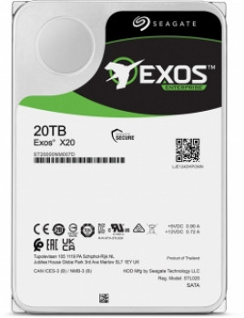 HDD 3.5 20TB SEAGATE EXOS X20 7200RPM 256MB ST20000NM007D