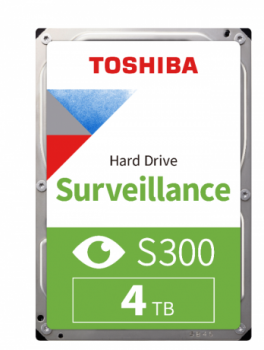 HDD 3.5 4TB TOSHIBA 5400RPM S300 SATA3 256MB 7/24 HDWT840UZSVA 7/24 GUVENLIK DİSKİ