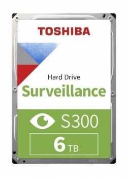 HDD 3.5 6TB TOSHIBA 5400RPM S300 PRO SATA3 256MB 7/24 HDWT860UZSVA 7/24 GUVENLIK DİSKİ