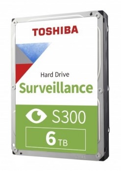 HDD 3.5 6TB TOSHIBA 5400RPM S300 PRO SATA3 256MB 7/24 HDWT860UZSVA 7/24 GUVENLIK DİSKİ