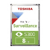HDD 3.5 8TB TOSHIBA 7200RPM S300 PRO SATA3 256MB 7/24 HDWT380UZSVA 7/24 GUVENLIK DİSKİ