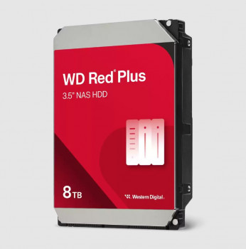 HDD 3.5 8TB WD RED PLUS SATA3 5640RPM 256MB WD80EFPX 7/24 NAS DİSK