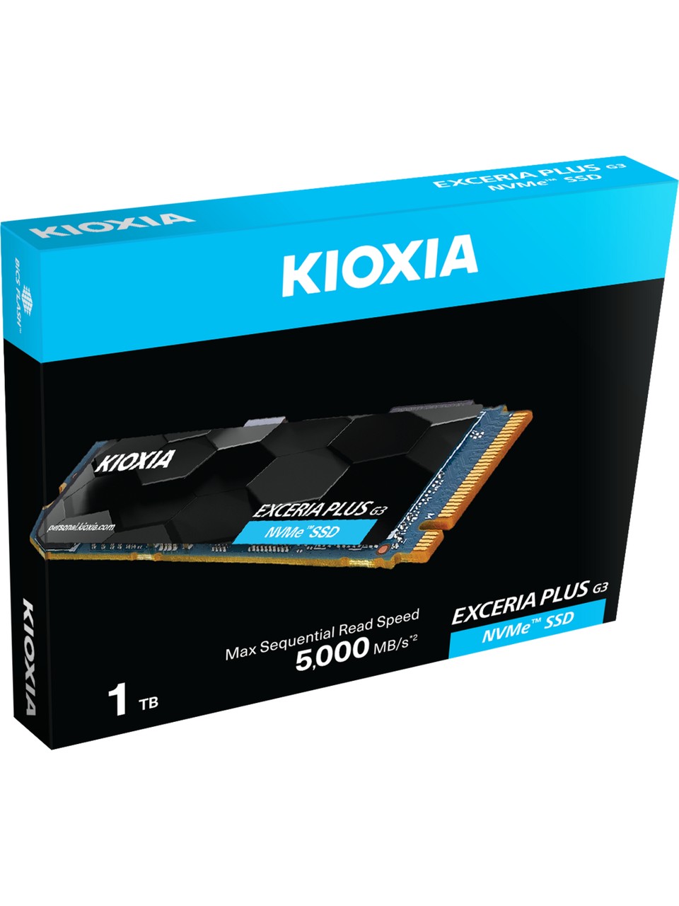 HDD SSD 1TB M2 NVME KIOXIA EXCERİA PLUS G3 GEN4 M.2 SATA SSD R:5000MB/S W:3900 MB/S