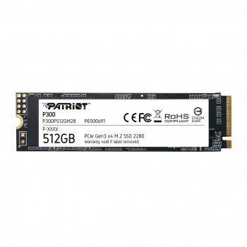 HDD SSD 512GB M2 NWME PATRİOT P300 512GB 1700/1100MB/S NVME M.2 SSD DİSK (P300P512GM28)