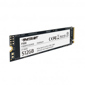 HDD SSD 512GB M2 NWME PATRİOT P300 512GB 1700/1100MB/S NVME M.2 SSD DİSK (P300P512GM28)