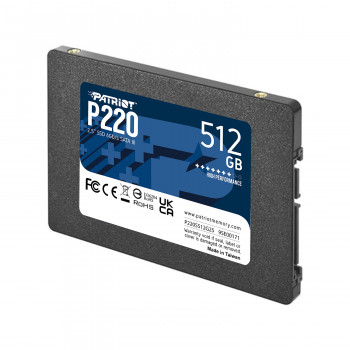 HDD SSD 512GB PATRİOT P220 512GB 550/500MB/S 2.5 SATA3 SSD DİSK (P220S512G25)