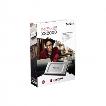 HDD TAŞIINABİLİR 2TB KINGSTON USB3.2 2000/2000MB/S SXS2000/2000G (USB-C KABLO DAHİL)