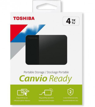 HDD TAŞIINABİLİR 4TB CANVIO READY 2.5 USB3.2 TOSHIBA HDTP340EK3CA