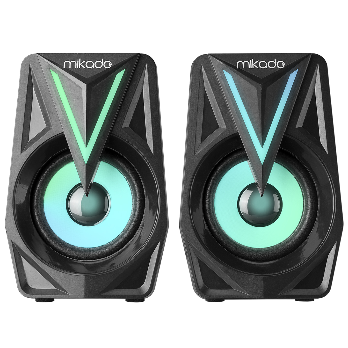 HOPARLÖR MİKADO MD-S23 GLARE 2.0 MULTİMEDİA 3W*2 USB SİYAH GAMING