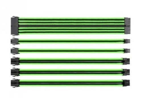 KABLO THERMALTAKE TTMOD YEŞİL/SİYAH POWER SUPPLY SLEEVED KABLO SETİ (16 AWG)