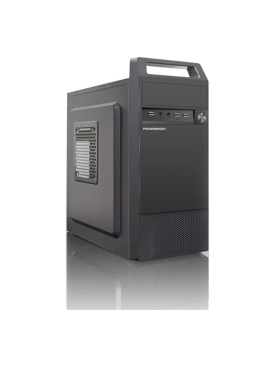 KASA 350W POWERBOOST VK-V02M KULPLU USB 3.0 MİCRO ATX SİYAH KASA