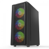 KASA 400W TURBOX ALPHACORE USB 3.0 SİYAH GAMİNG BİLGİSAYAR KASASI