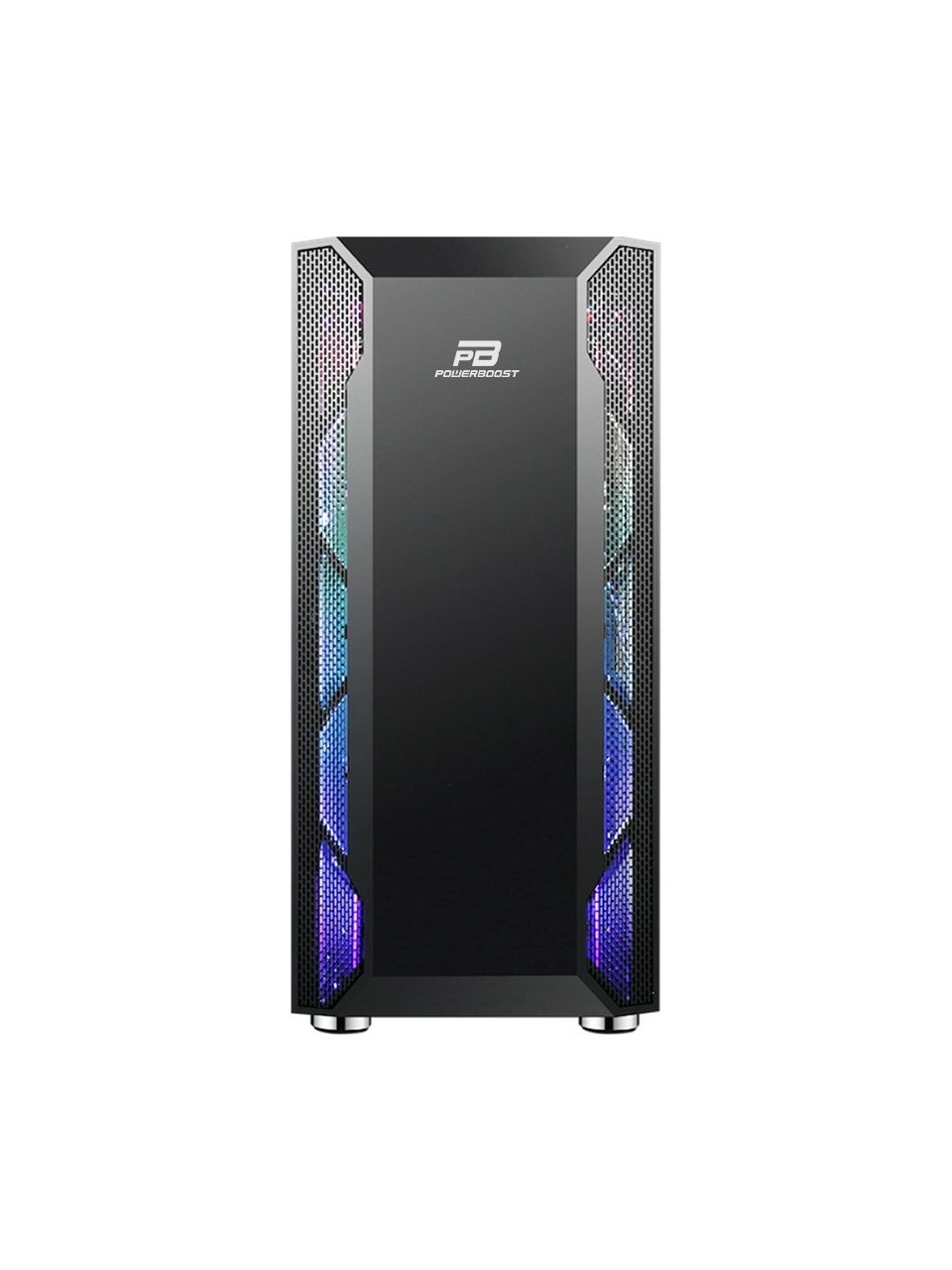 KASA 550W 80+  POWERBOOST VK-G3701B USB 3.0 ATX, ARGB FAN, MESH+STİRP SİYAH KASA