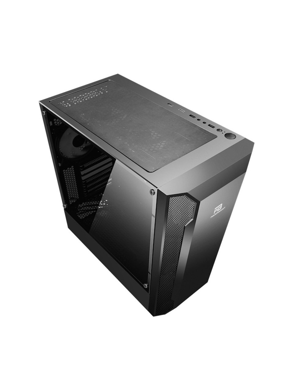 KASA 550W 80+  POWERBOOST VK-G3701B USB 3.0 ATX, ARGB FAN, MESH+STİRP SİYAH KASA