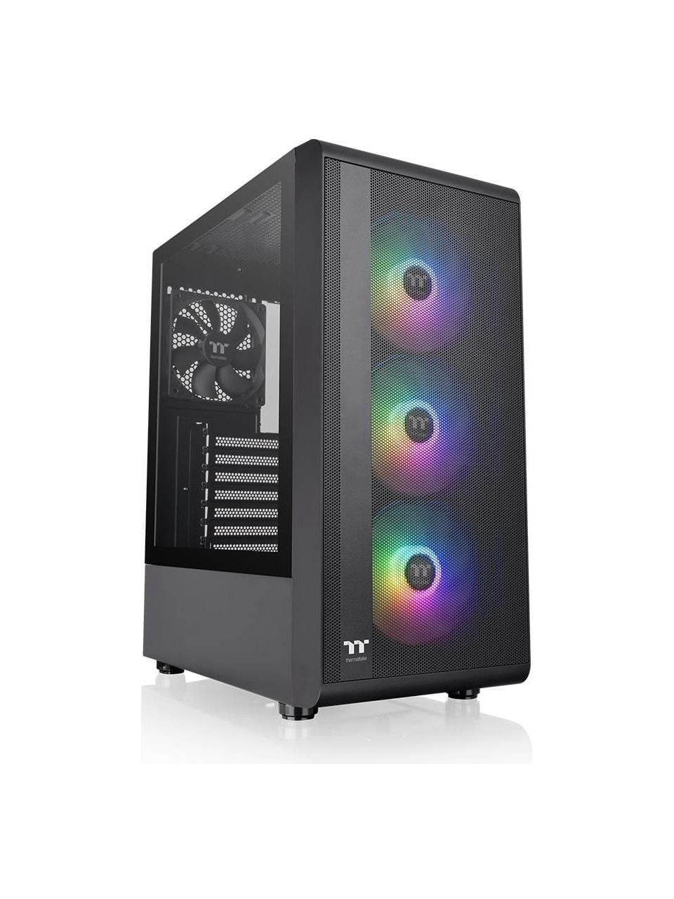 KASA 550W 80+ THERMALTAKE S200 TG ARGB 3X120MM FAN MESH ÖN PANEL, TEMPERED GLASS PENCERELİ OYUNCU KASASI