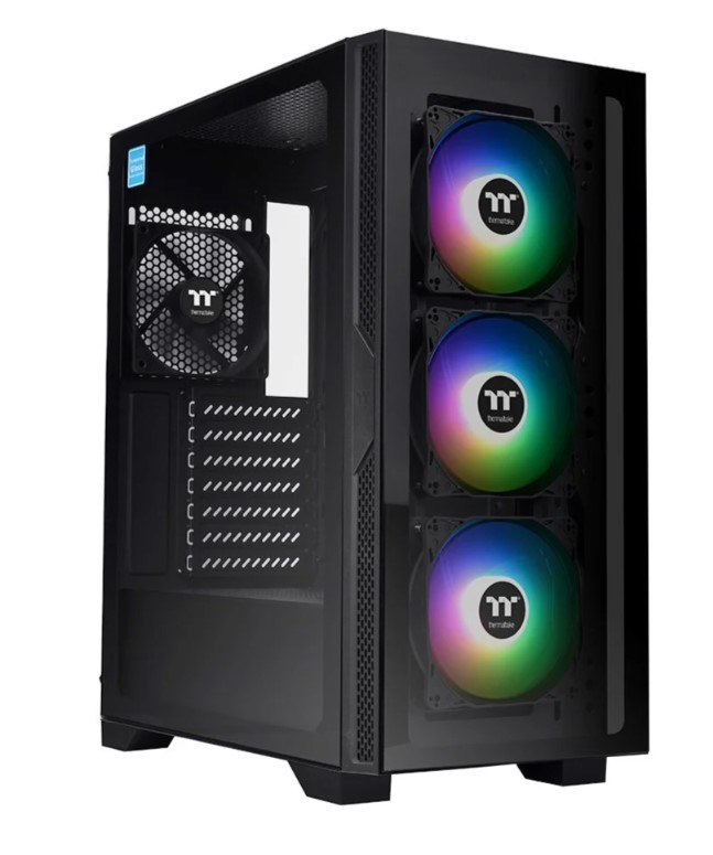 KASA 550W 80+ THERMALTAKE VERSA T25 ARGB 3X120MM FAN TEMPERED GLASS PENCERELİ OYUNCU KASASI