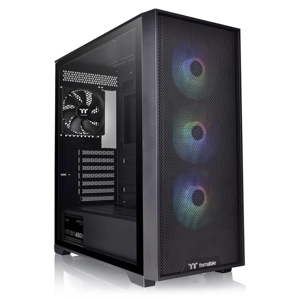 KASA 650W 80+ BRONZE THERMALTAKE H390 TG ARGB 3X120MM FAN MESH ÖN PANEL, PENCERELİ OYUNCU KASASI