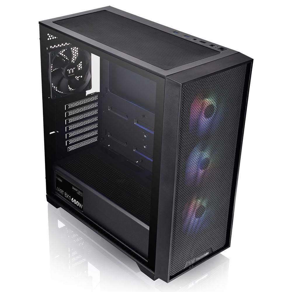 KASA 650W 80+ BRONZE THERMALTAKE H390 TG ARGB 3X120MM FAN MESH ÖN PANEL, PENCERELİ OYUNCU KASASI