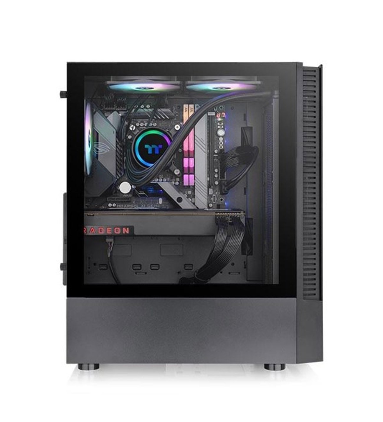 KASA 650W 80+ BRONZE THERMALTAKE V290 TG ARGB 3X120MM FAN MESH ÖN PANEL, PENCERELİ OYUNCU KASASI