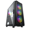 KASA 750W 80+ BRONZE POWERBOOST PB-P521B USB 3.0 ATX MESH ARGB FAN SİYAH KASA