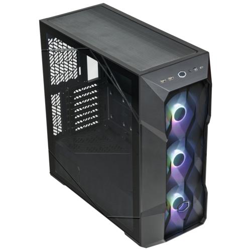 KASA 750W CM MASTERBOX TD500 V2 SİYAH TG ATX 3.1 80+ BRONZE ARGB 4X12CM FANLI, MESH ÖN PANELLİ KASA