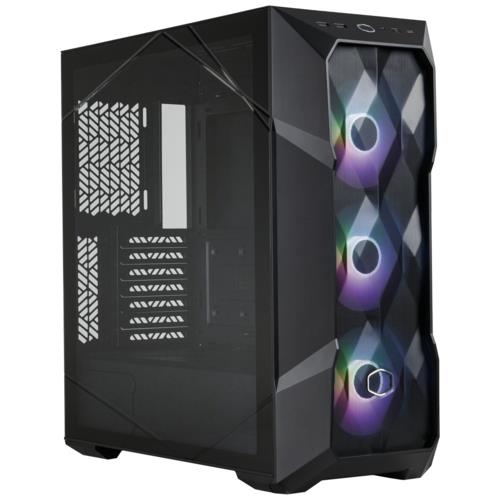 KASA 750W CM MASTERBOX TD500 V2 SİYAH TG ATX 3.1 80+ BRONZE ARGB 4X12CM FANLI, MESH ÖN PANELLİ KASA