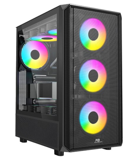 KASA 850W 80+ BRONZE POWERBOOST PB-P3602BB USB 3.0 ATX MESH ARGB FAN SİYAH KASA