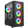 KASA 850W 80+ BRONZE POWERBOOST PB-P3602BB USB 3.0 ATX MESH ARGB FAN SİYAH KASA