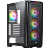 KASA 850W 80+ BRONZE POWERBOOST PB-P3720B USB 3.0 ATX MESH RGB FAN SİYAH KASA