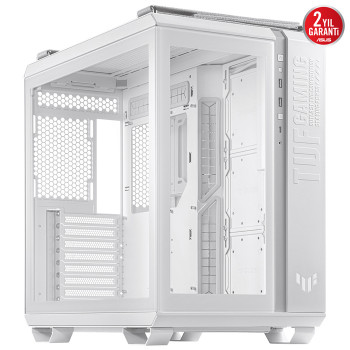 KASA ASUS TUF GAMING GT502 TEMPERLİ CAM BEYAZ GAMING KASA (POWER YOK)