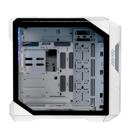 KASA CM HAF700 BEYAZ TEMPERED GLASS ARGB LEDLİ, MESH ÖN PANEL, TİTANYUM GRİ RENKLİ FULLTOWER KASA ( PSU YOK )
