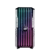 KASA CM HAF700 EVO TEMPERED GLASS ARGB LEDLİ LCD EKRAN MESH ÖN PANEL, TİTANYUM GRİ RENKLİ FULLTOWER KASA ( PSU YOK )