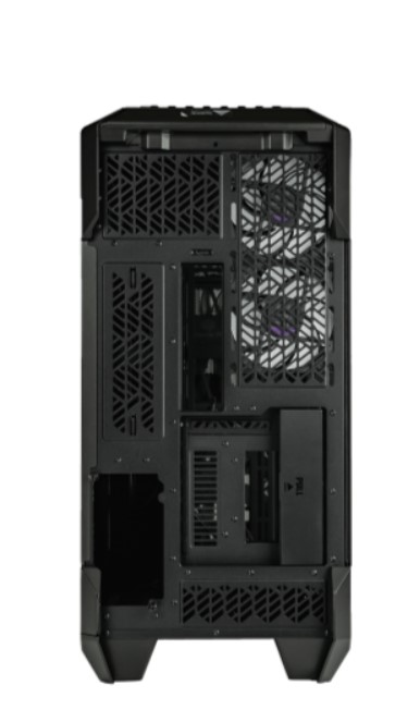 KASA CM HAF700 EVO TEMPERED GLASS ARGB LEDLİ LCD EKRAN MESH ÖN PANEL, TİTANYUM GRİ RENKLİ FULLTOWER KASA ( PSU YOK )