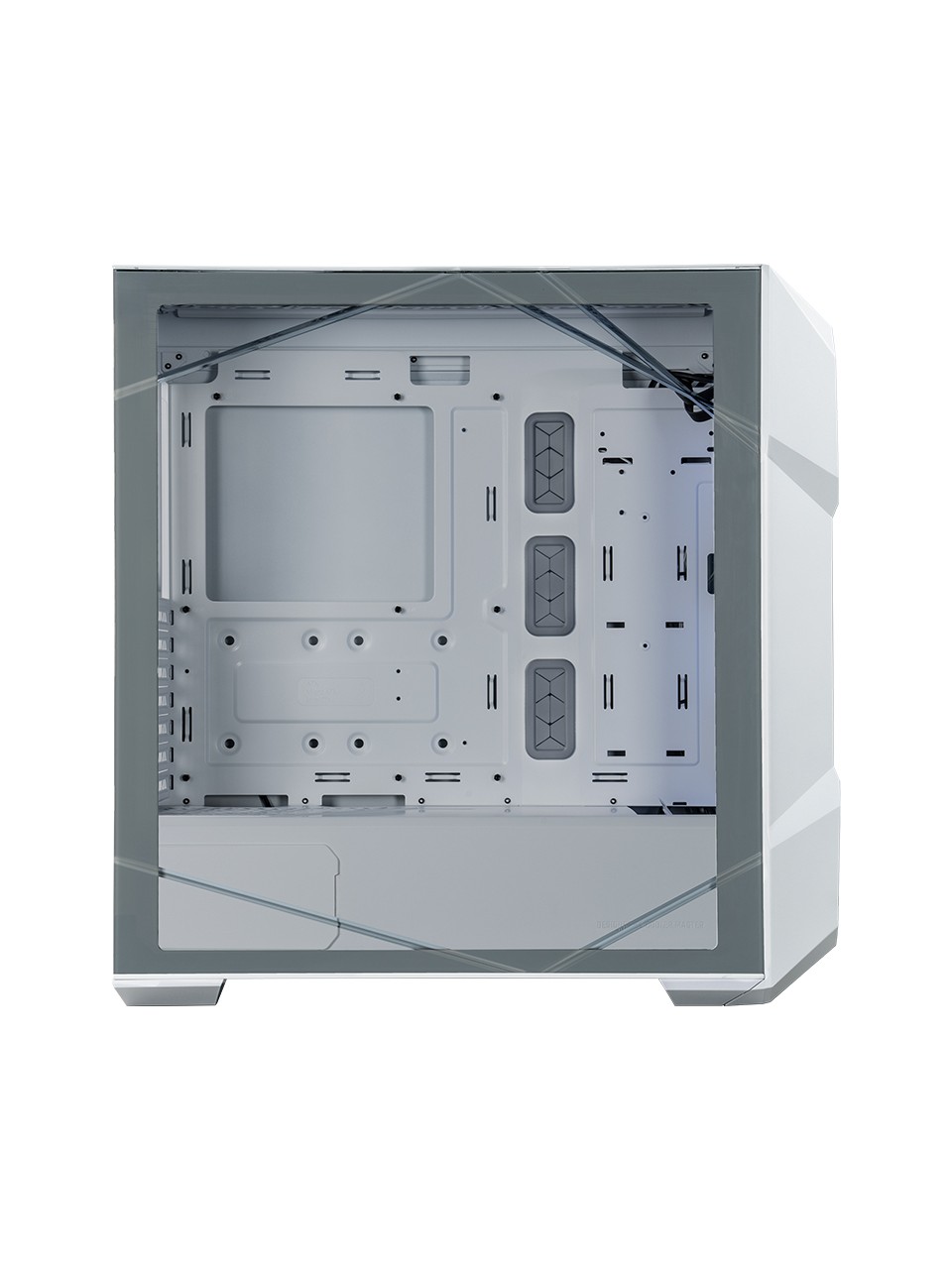 KASA CM MASTERBOX TD500 V2 BEYAZ ARGB 4X120MM FANLI, TEMPERED GLASS KRİSTAL MESH ÖN PANELLİ MİDTOWER KASA ( PSU YOK )