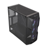 KASA CM MASTERBOX TD500 V2 SİYAH ARGB 4X120MM FANLI, TEMPERED GLASS KRİSTAL MESH ÖN PANELLİ MİDTOWERKASA ( PSU YOK )
